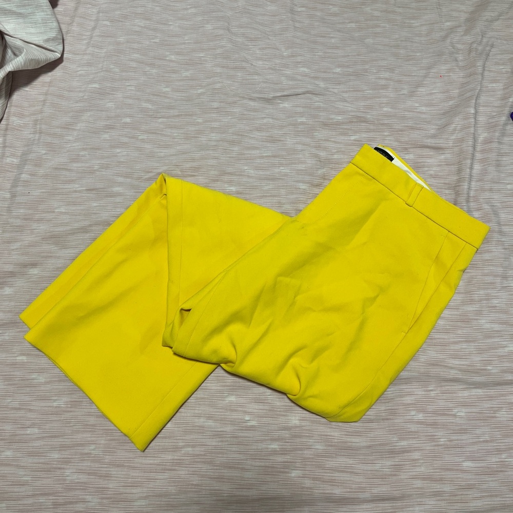 Banana Republic Bright Yellow “Logan”Pants